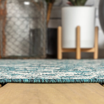 Palazzo Vine And Border Textured Weave Indoor/outdoor Area Rug